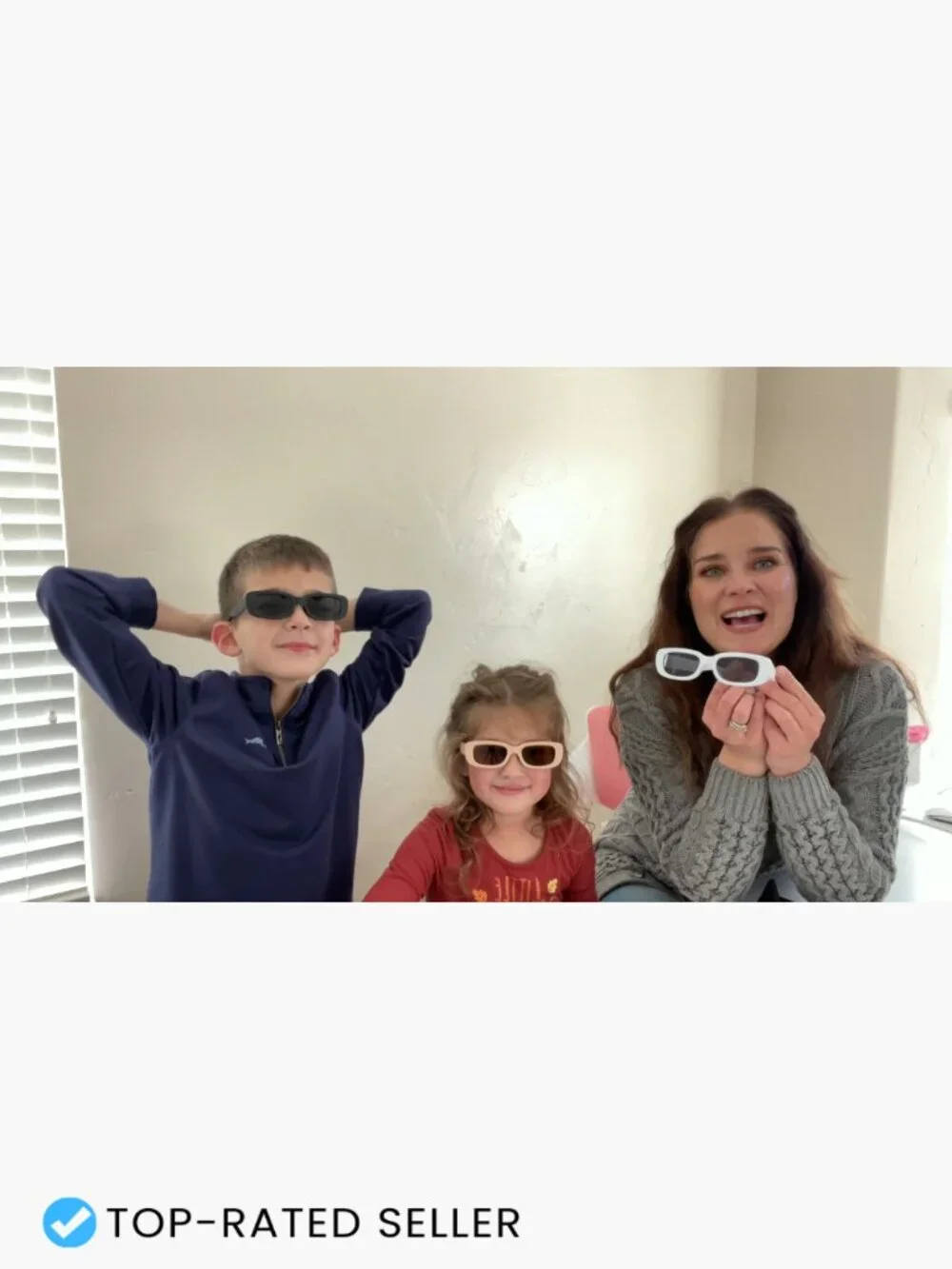 Retro Rectangle Kids Sunglasses 90s Y2K Vintage Narrow Square Frame UV